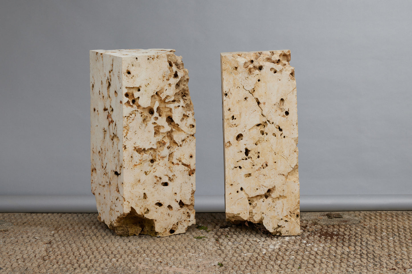 Hand Carved Eroded Limestone Pedestal from East Bali