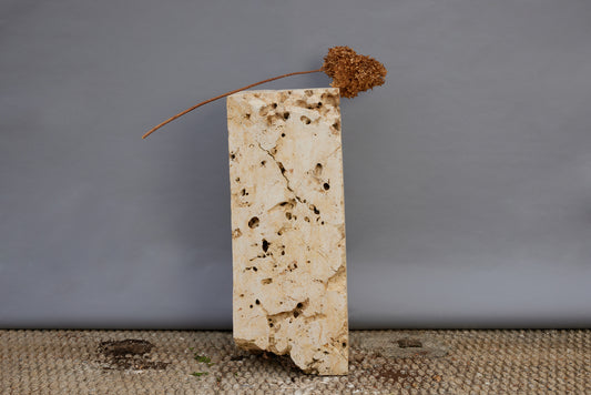 Hand Carved Eroded Limestone Pedestal from East Bali