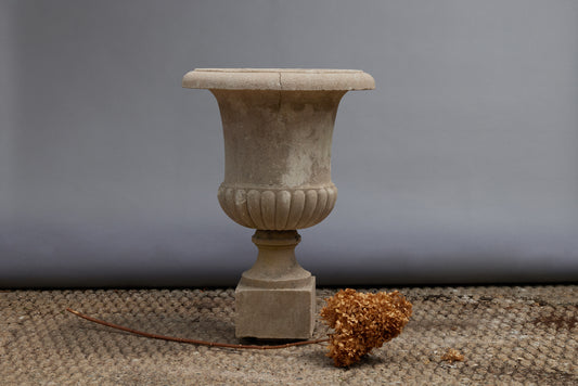 19th Century Cast Stone Campagna Urn