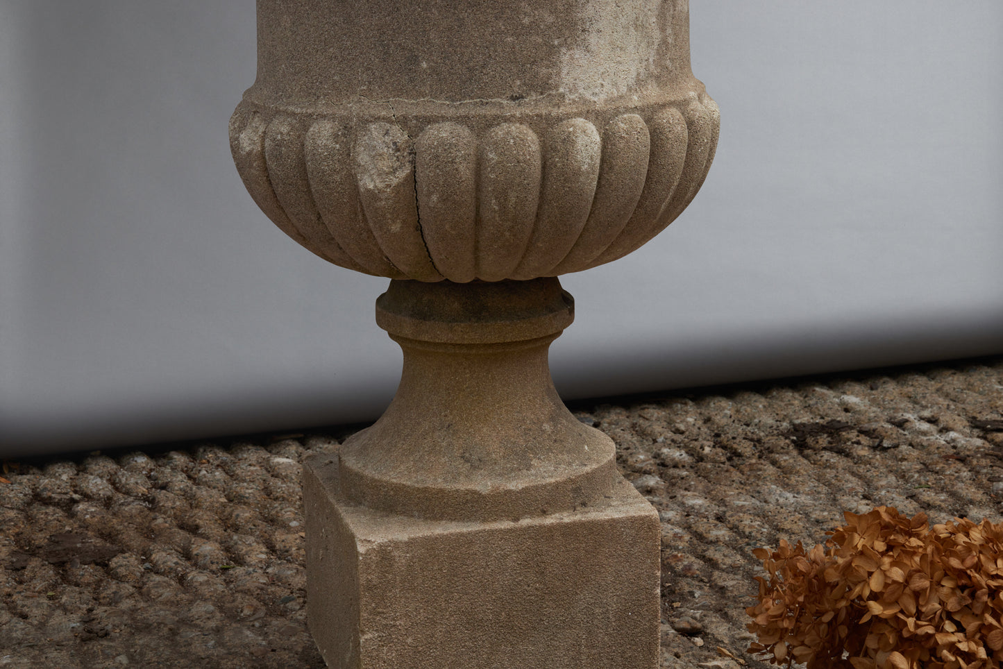 19th Century Cast Stone Campagna Urn
