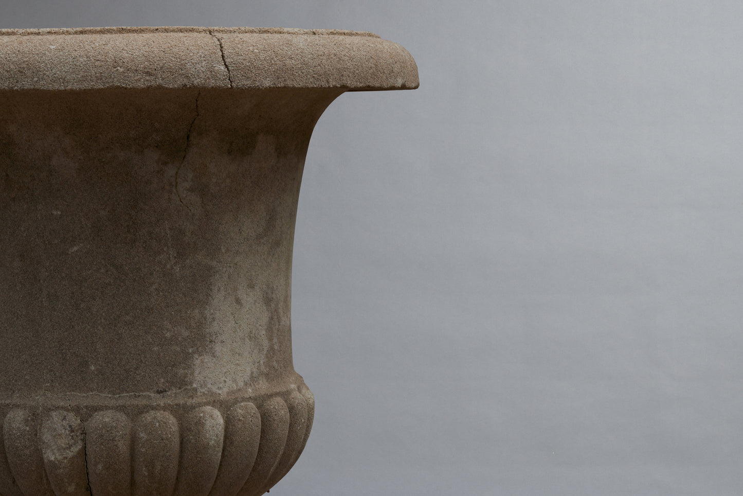19th Century Cast Stone Campagna Urn