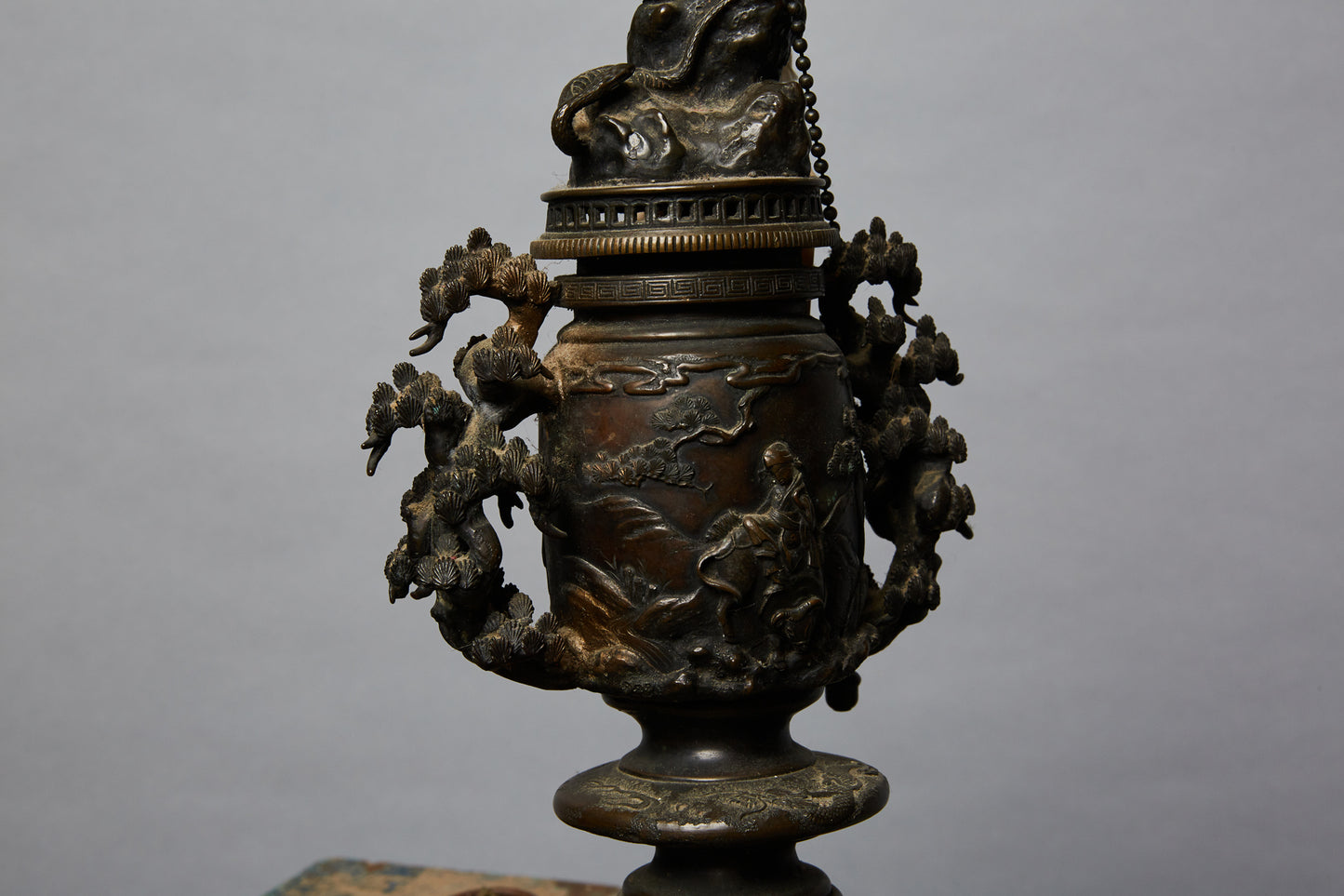 Cast Bronze Chinese Urn