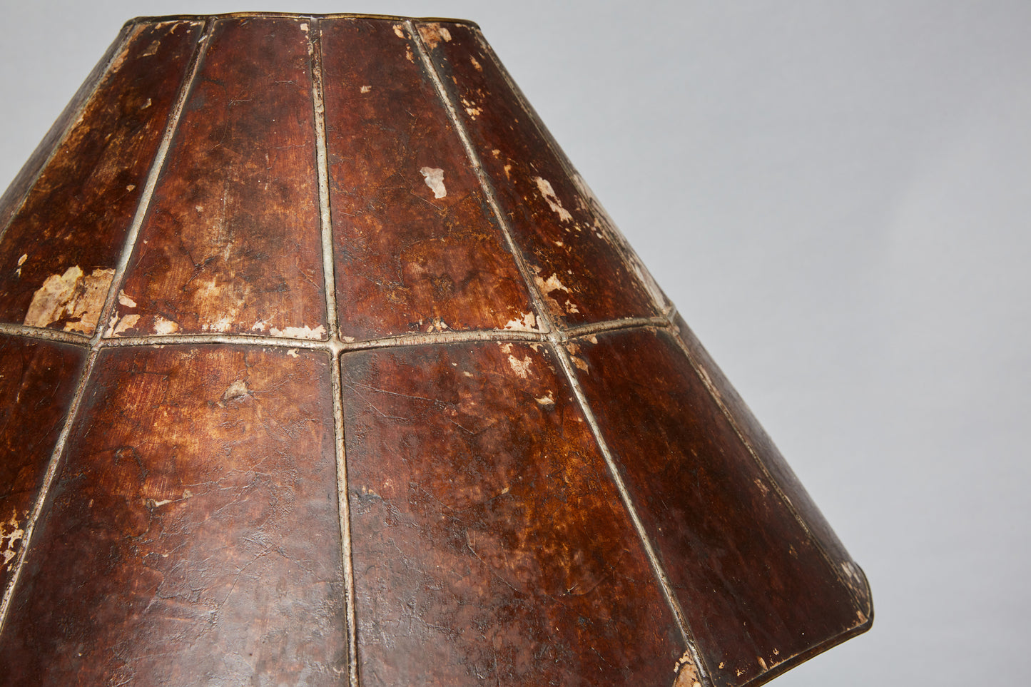 Wrought Iron Floor Lamp with Mica Shade