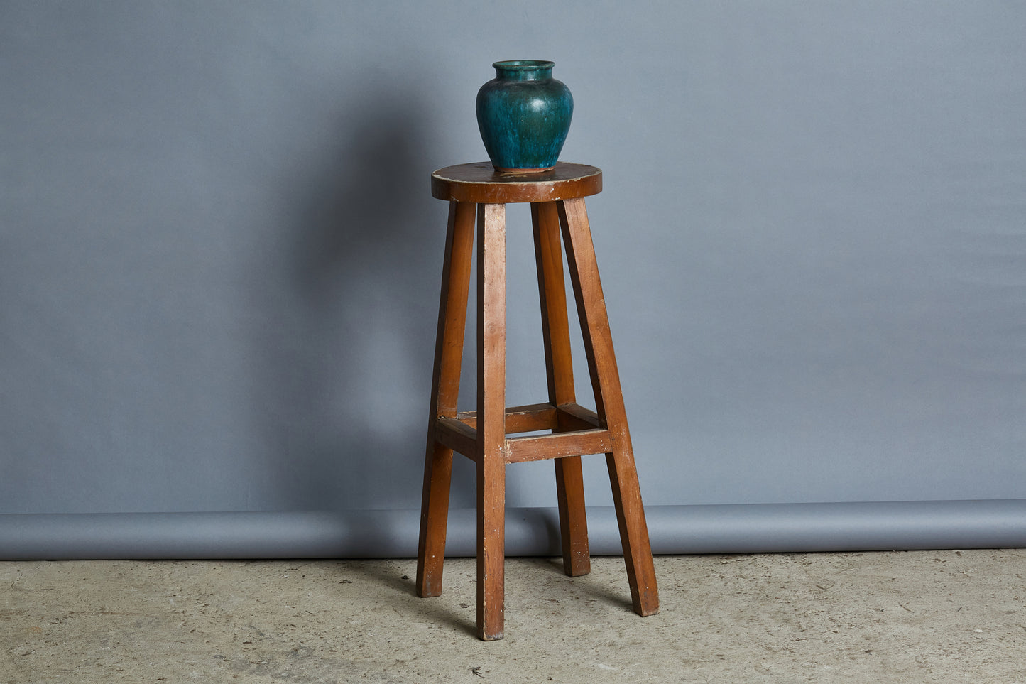Tall Teak Stool from Java
