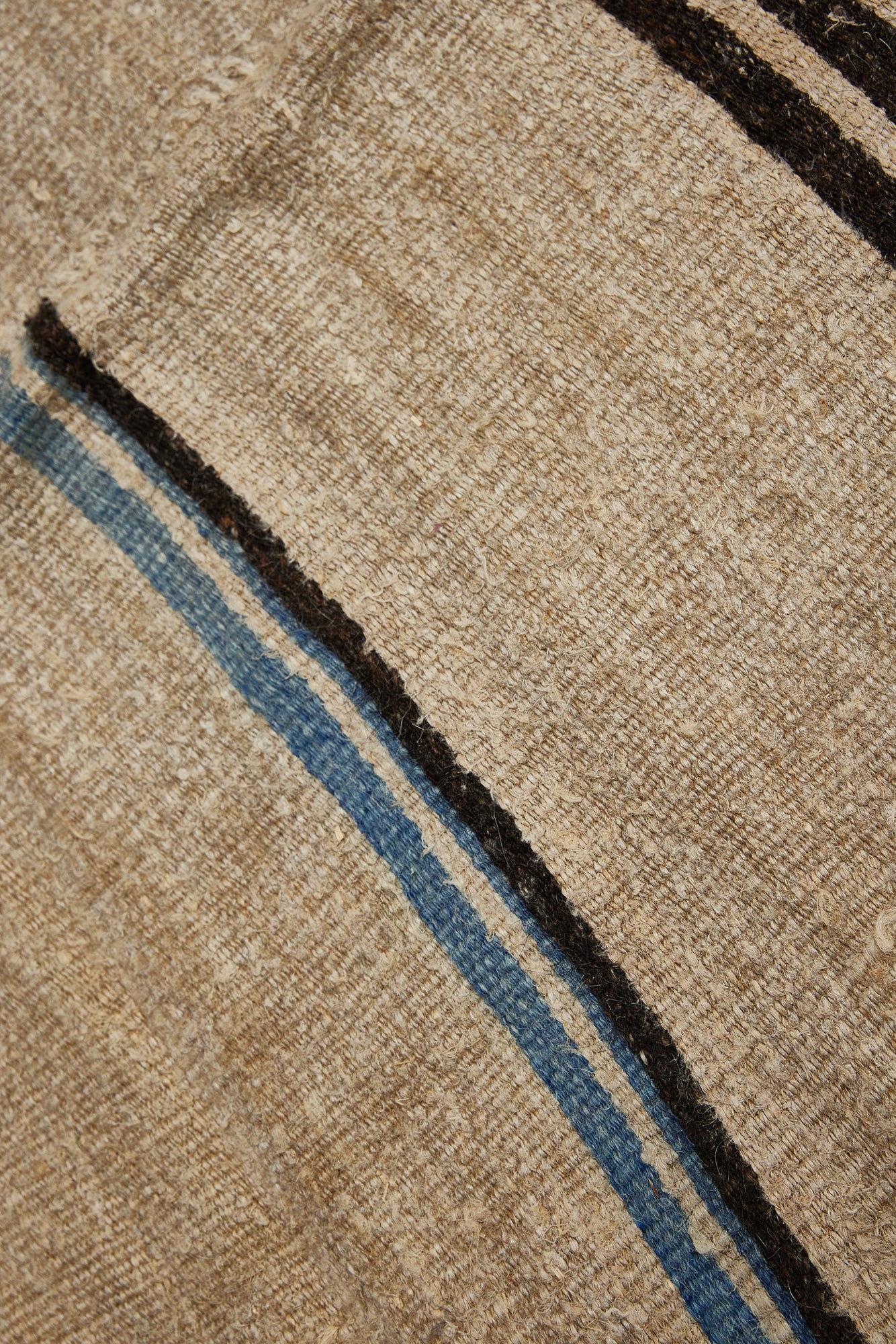 Hemp Carpet with Multicolor Stripes(5' 8'' x 15' 4'')