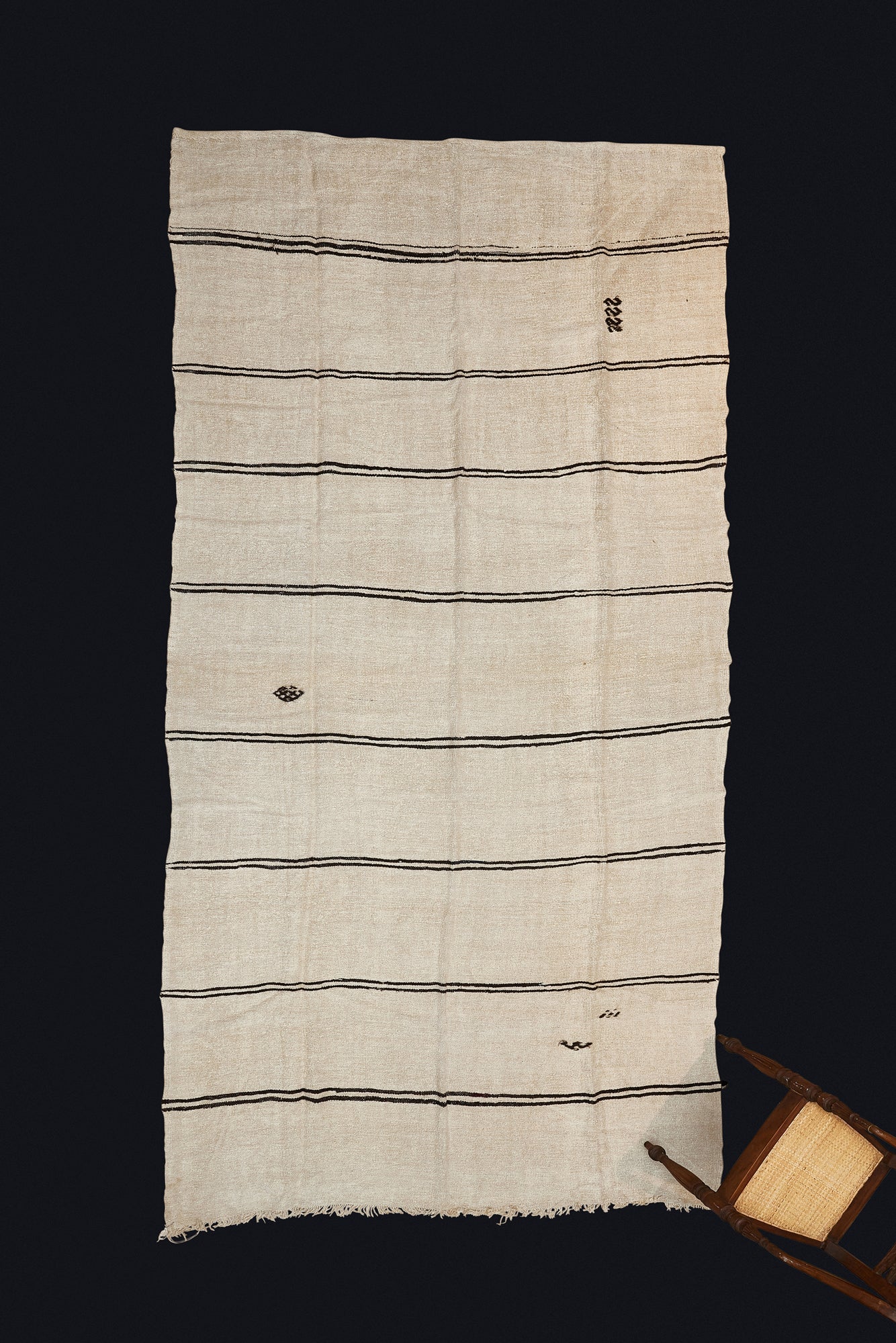Large 1 Piece Natural Hemp & Goat Hair Carpet from Northern Iran ...................(6' 6'' x 13' 3'')