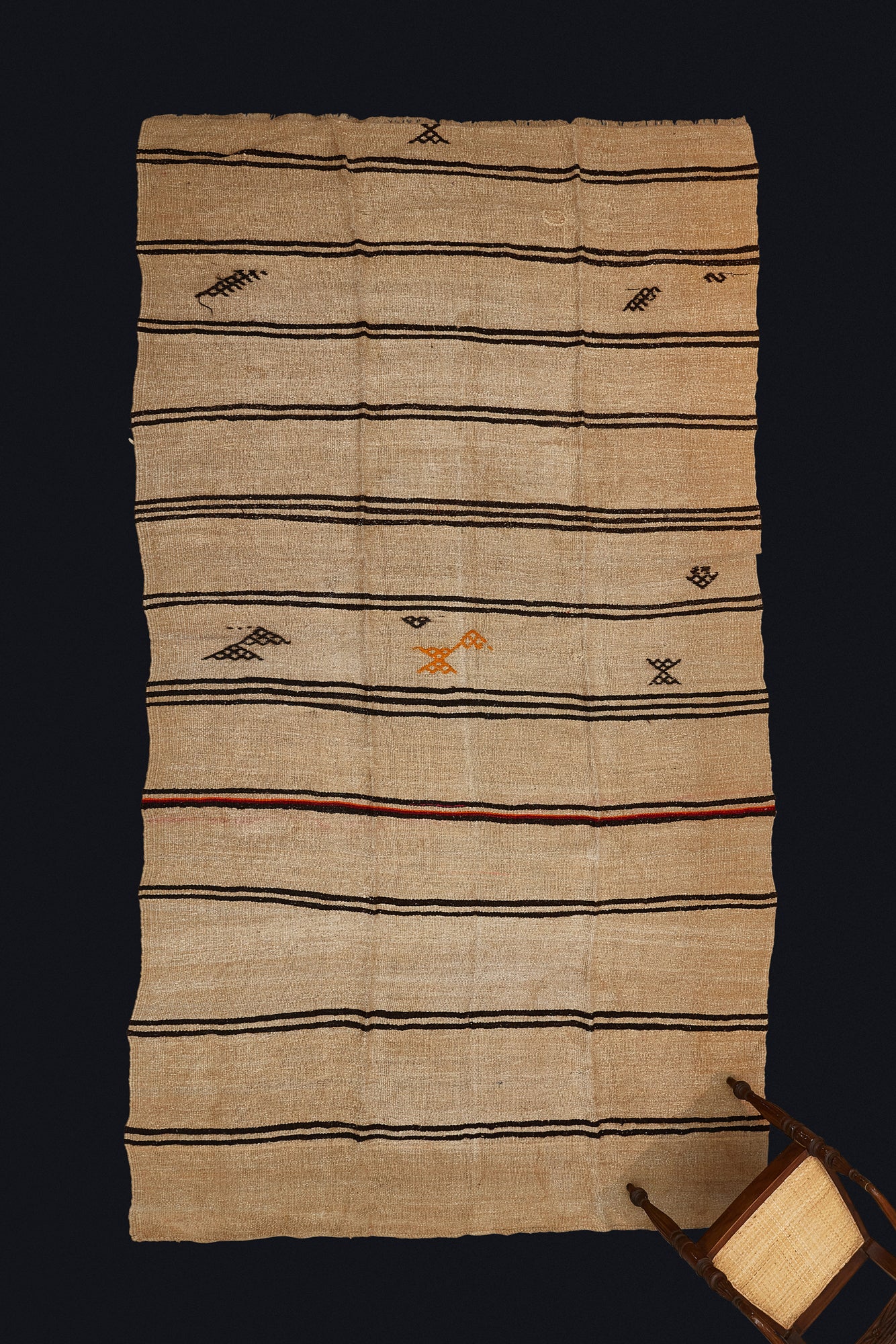 Large Natural Hemp Carpet (7' 2" x 12' 4")
