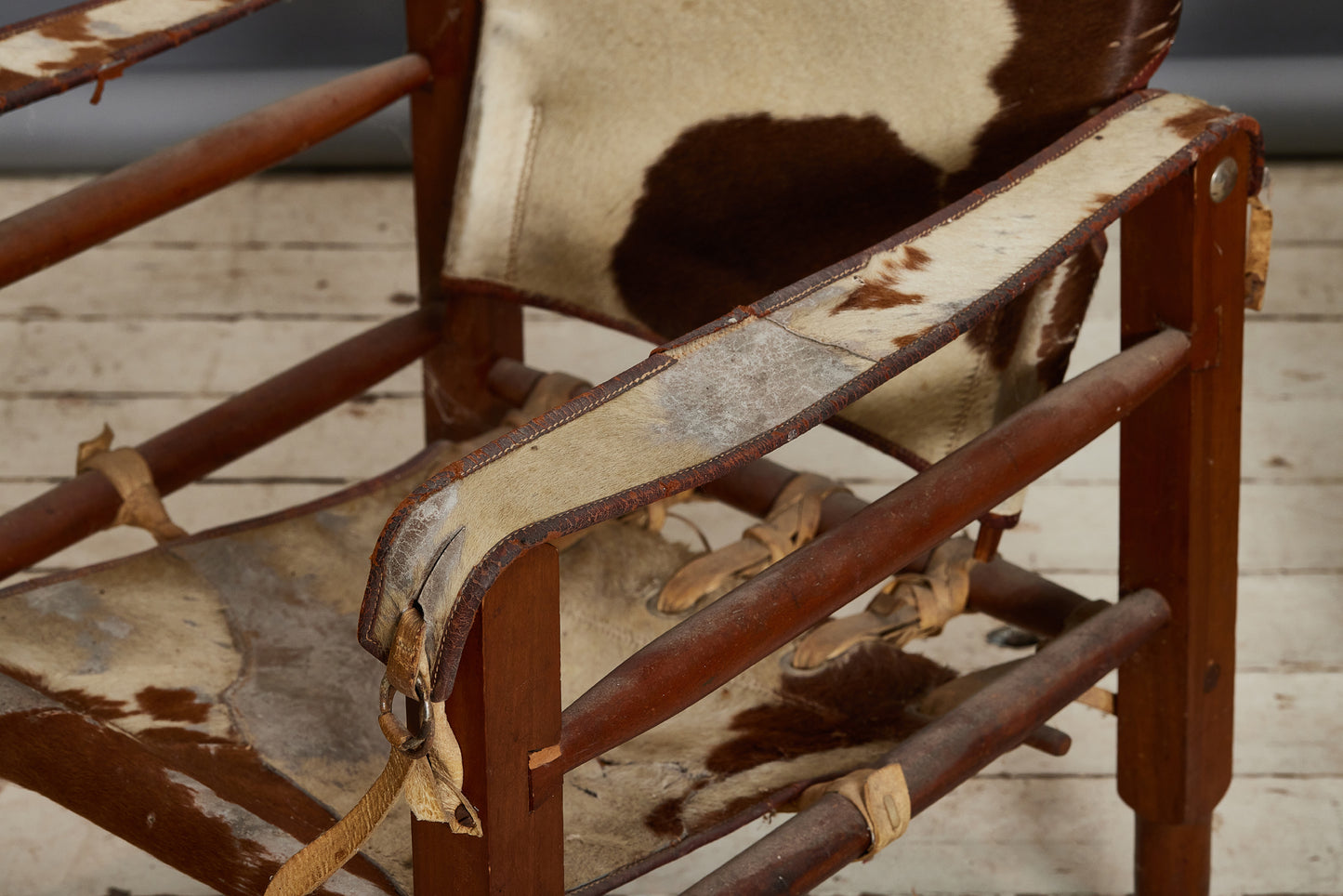 Pair of "Humahuaca Patentado" Argentian Pony Skin Gaucho Chairs