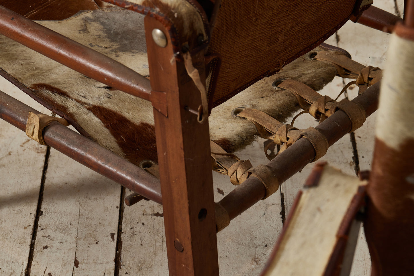 Pair of "Humahuaca Patentado" Argentian Pony Skin Gaucho Chairs