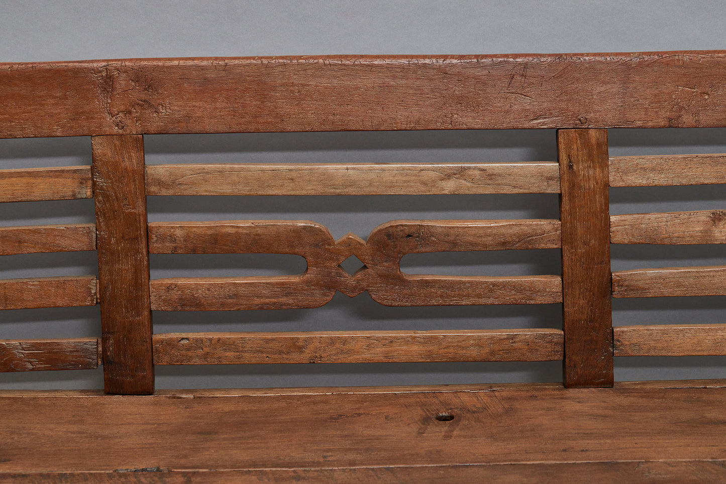 Deep Seated Teak Dutch Colonial Javanese Bench