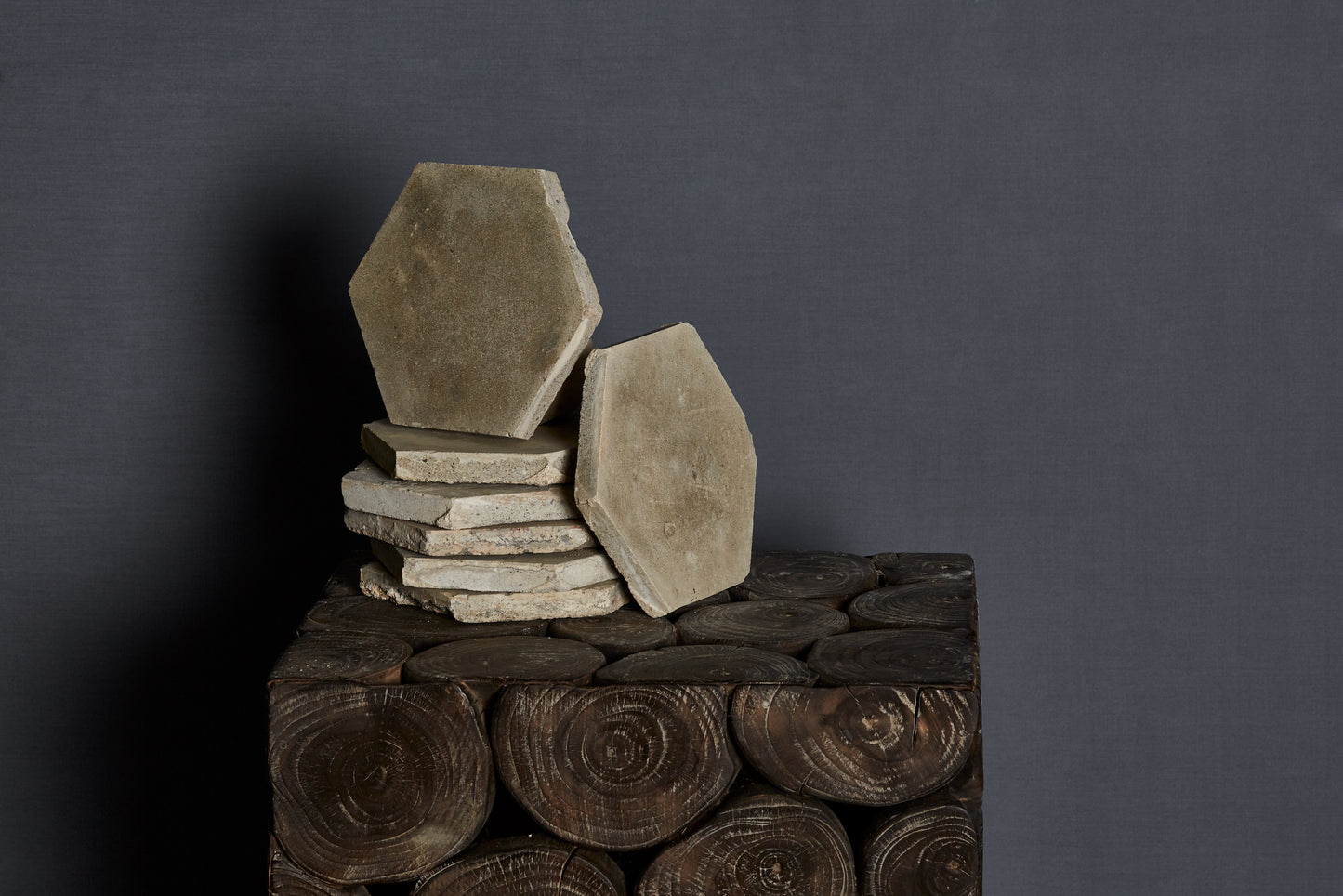 Spanish 19th Century Hexagonal Encaustic Tile