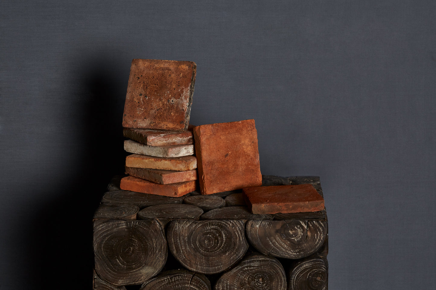 18th & 19th Century Burgundy Terracotta Tiles