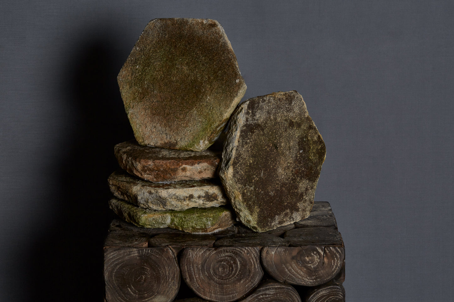Hex Granite Chinese Tile 17th Century