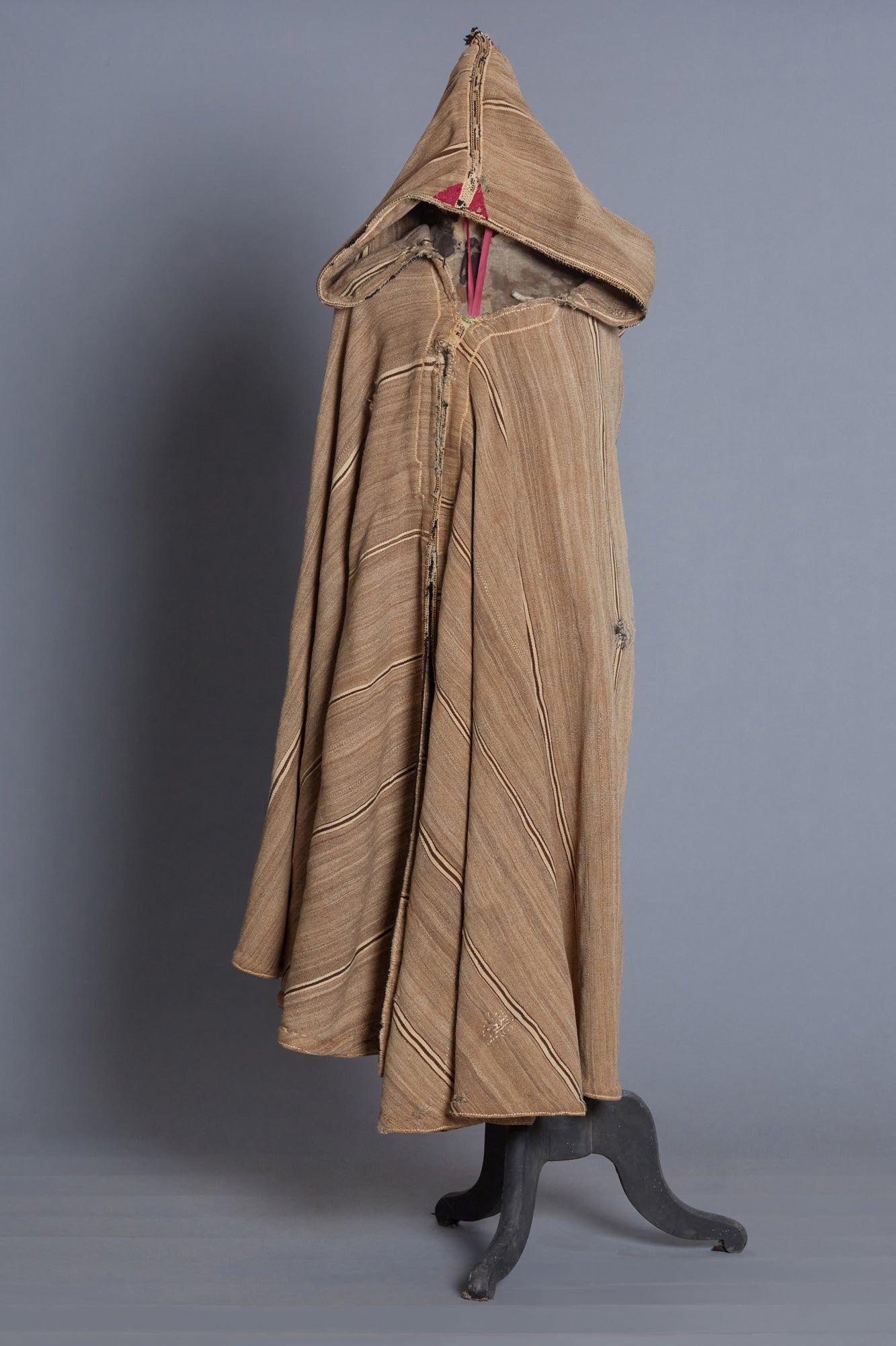 Camel Colored Striped Bedoin Cape
