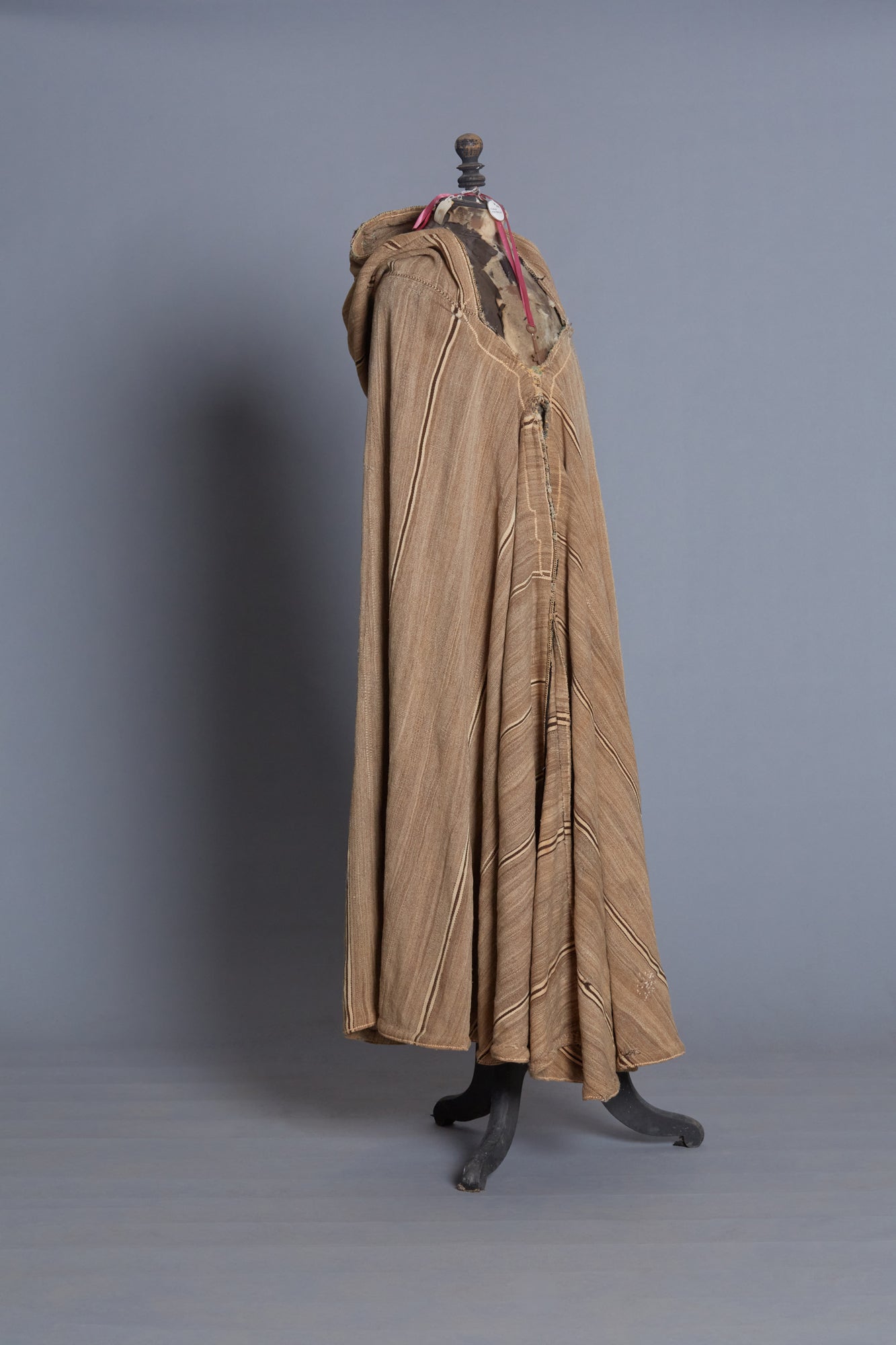 Camel Colored Striped Bedoin Cape