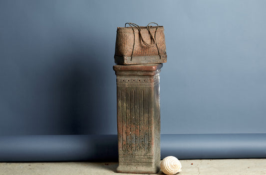Lombok Gathering Basket with Bamboo Base