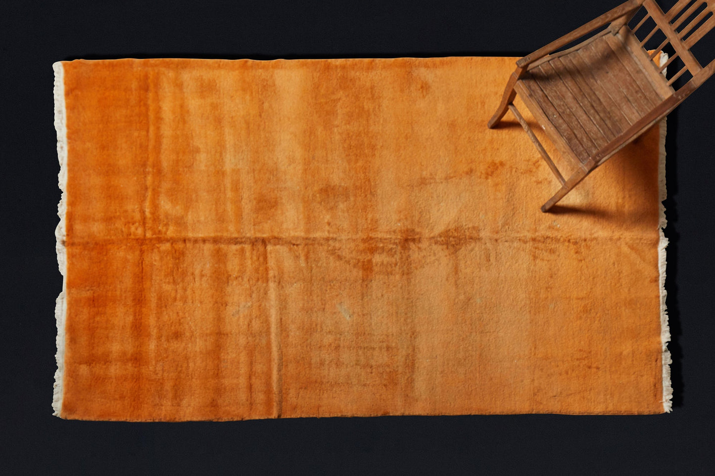 Peach Colored Turkish Sparta Carpet ca 1940 (7' x 11' 8'')