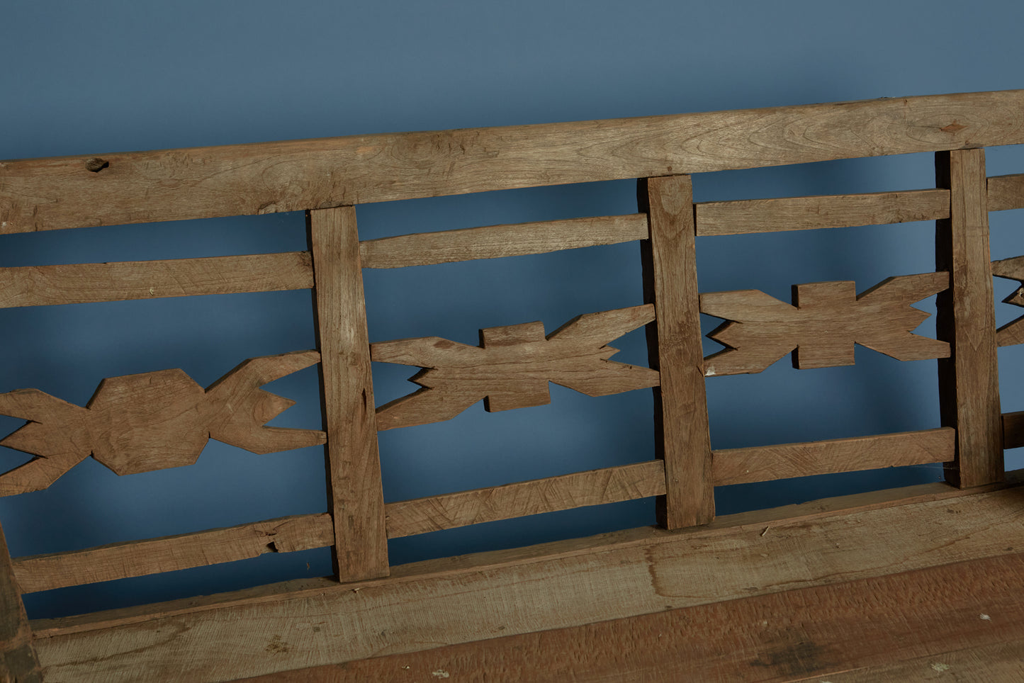 Dutch Colonial Teak Bench from Sumatra