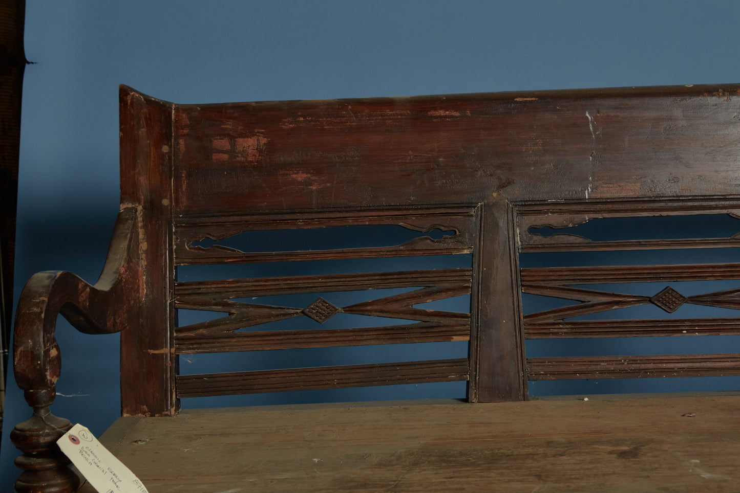Early Classic Style Dutch Colonial Teak Bench from Jakarta