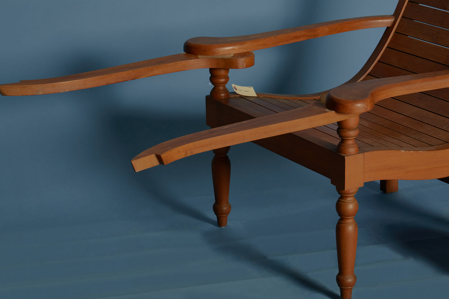 Teak Slat Seat Dutch Colonial Plantation Chair