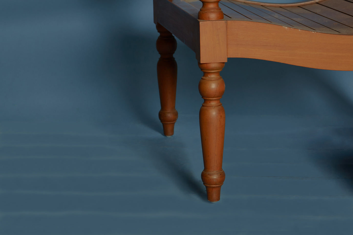 Teak Slat Seat Dutch Colonial Plantation Chair
