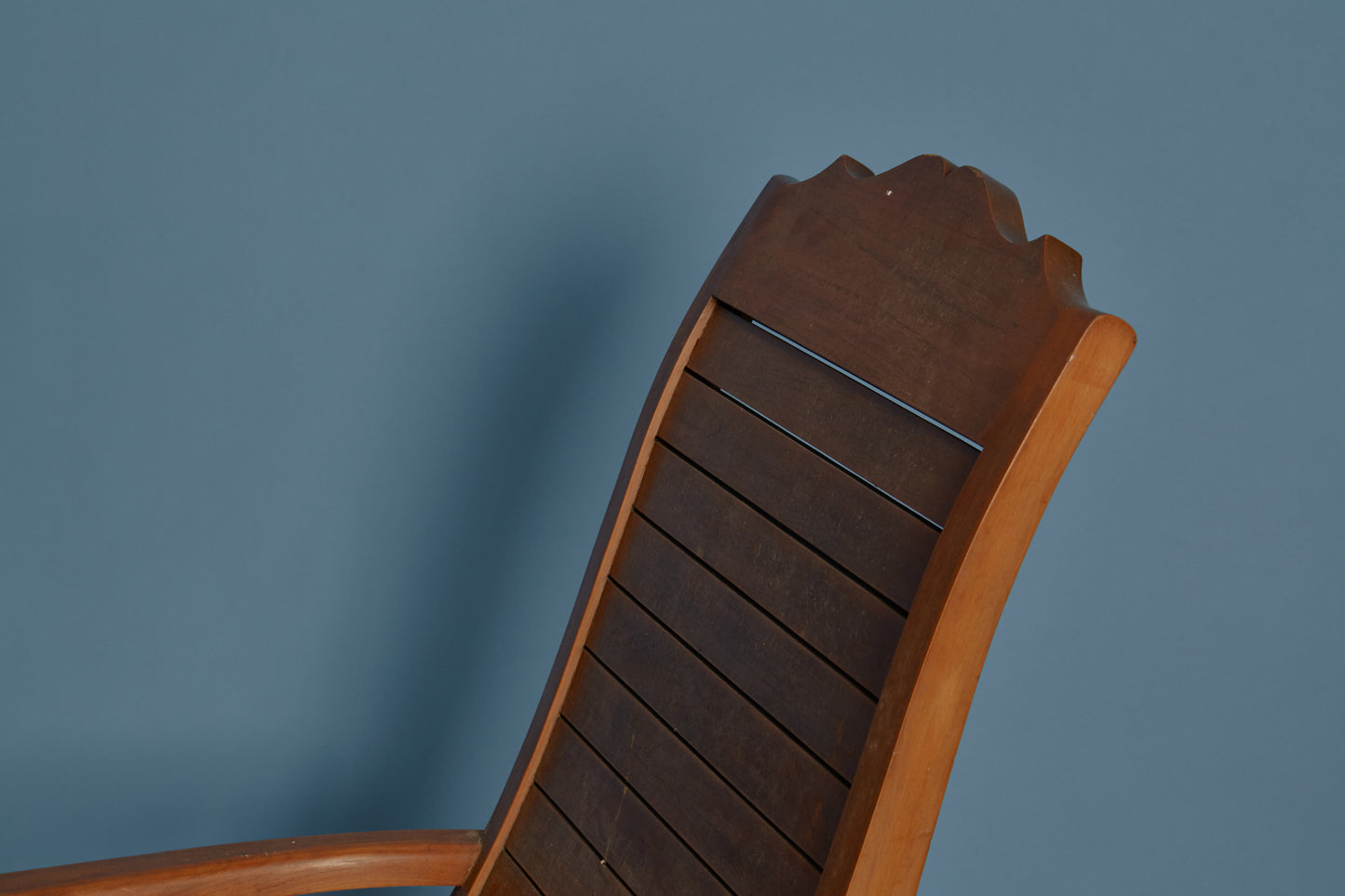 Teak Slat Seat Dutch Colonial Plantation Chair