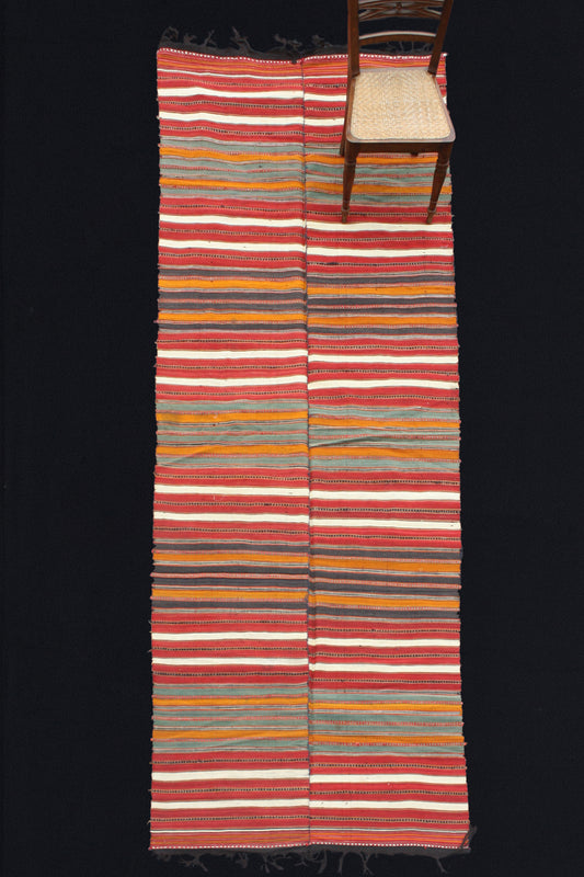 Heriz Kilim From Iran (4' 6'' x 13')