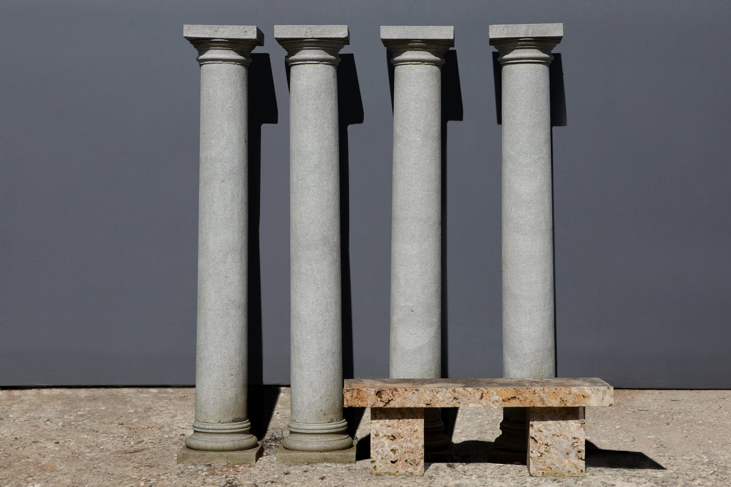 Set of Four Granite Doric Columns