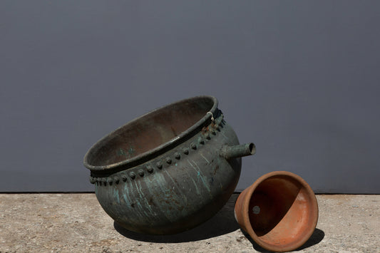 Belgium Chocolate Copper Pot with Handles