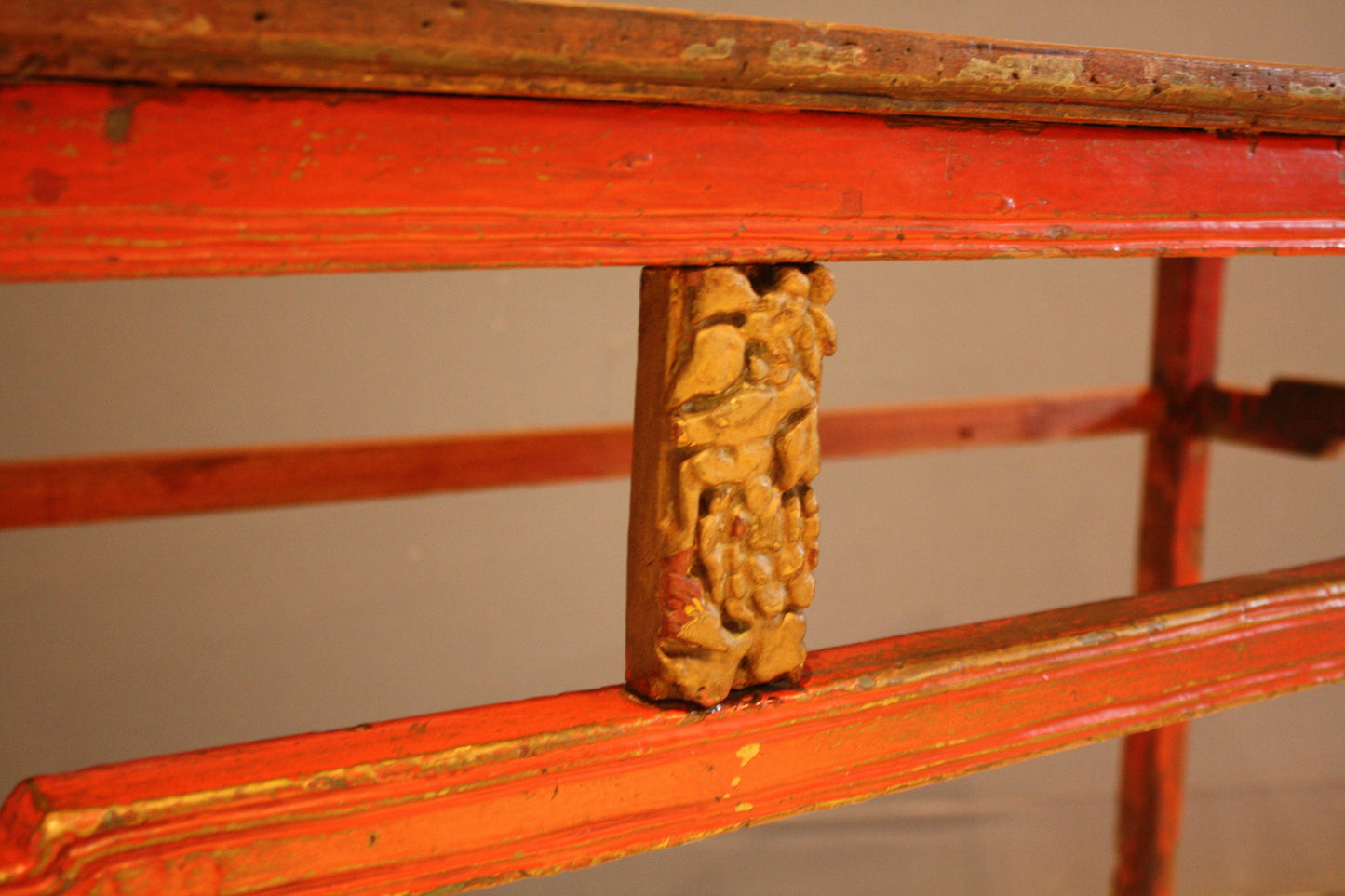 Red Painted Chinese Altar Table