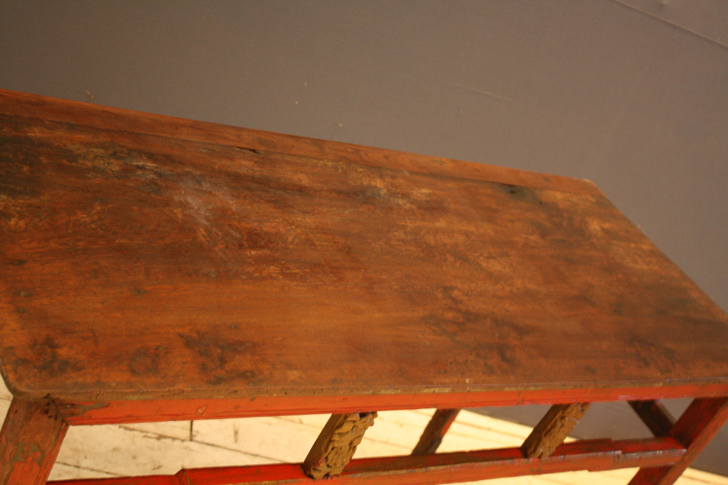 Red Painted Chinese Altar Table