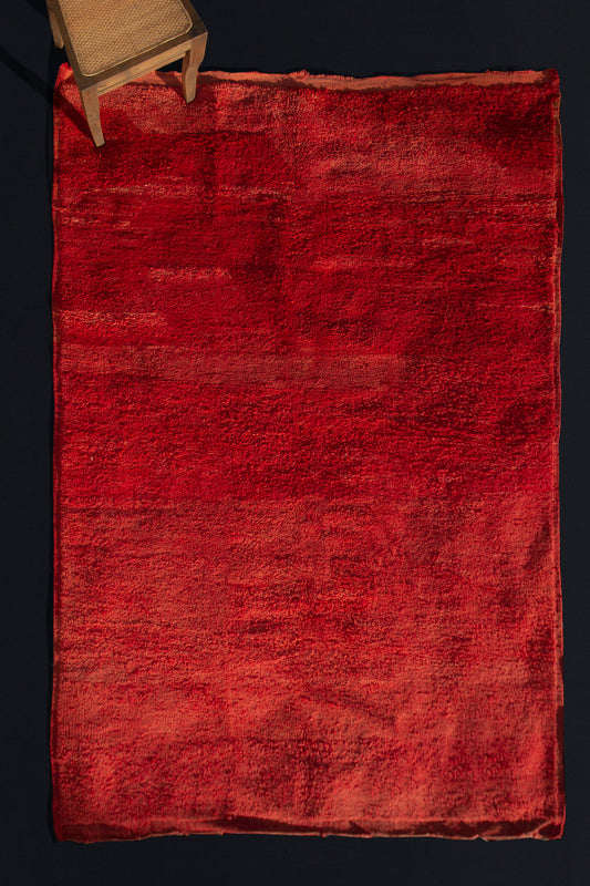 Medium Size Naturally Dyed Chichaoua Carpet (6' 3'' x 9' 1'')