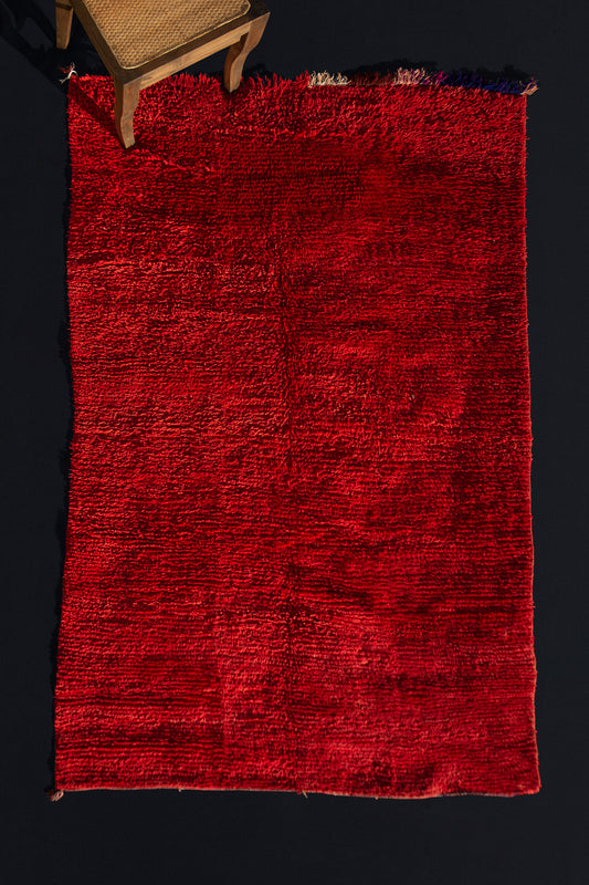Natural Dyed Medium Sized Chichaoua Carpet (4' 6'' x 7' 11'')