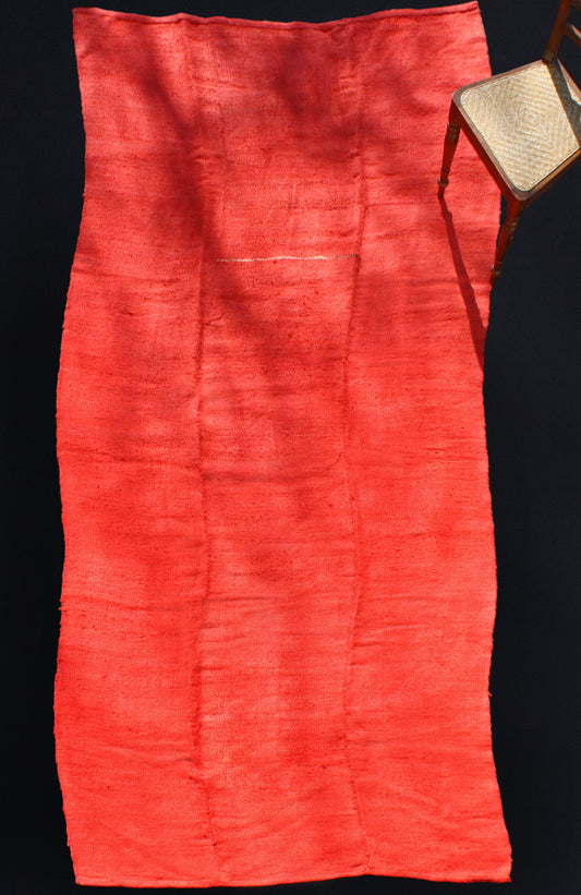 Red Dyed Hemp Carpet from North Iran (5' 5.5'' x 11' 5'')