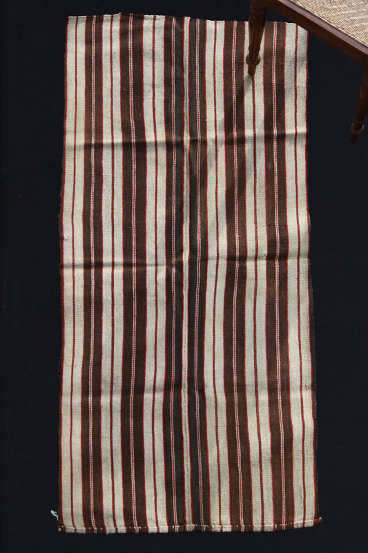 Acik Heybe With Brown And Cream Stripes ... (2' x 5')