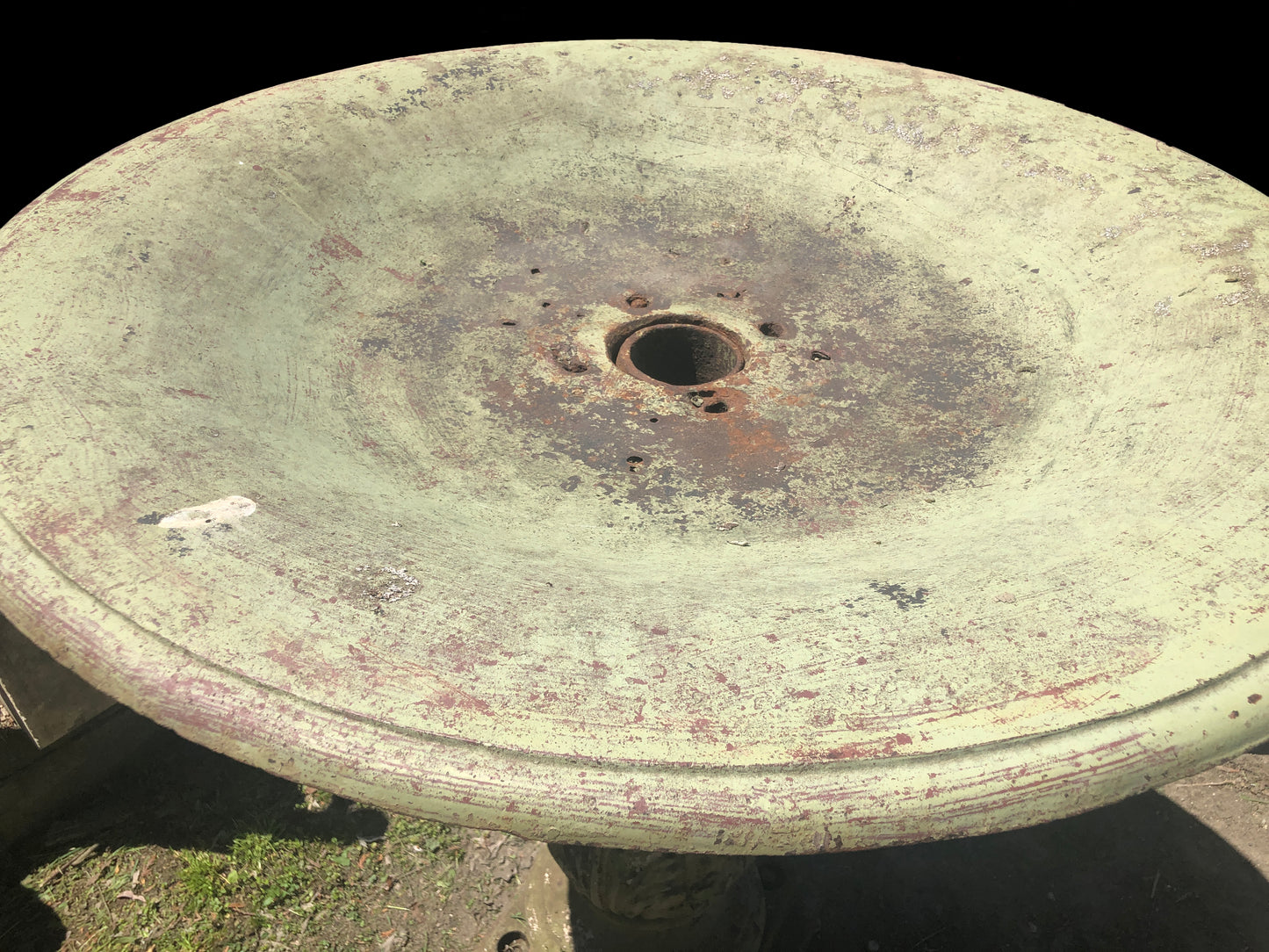 Early 20th C. Large Cast Iron Fountain