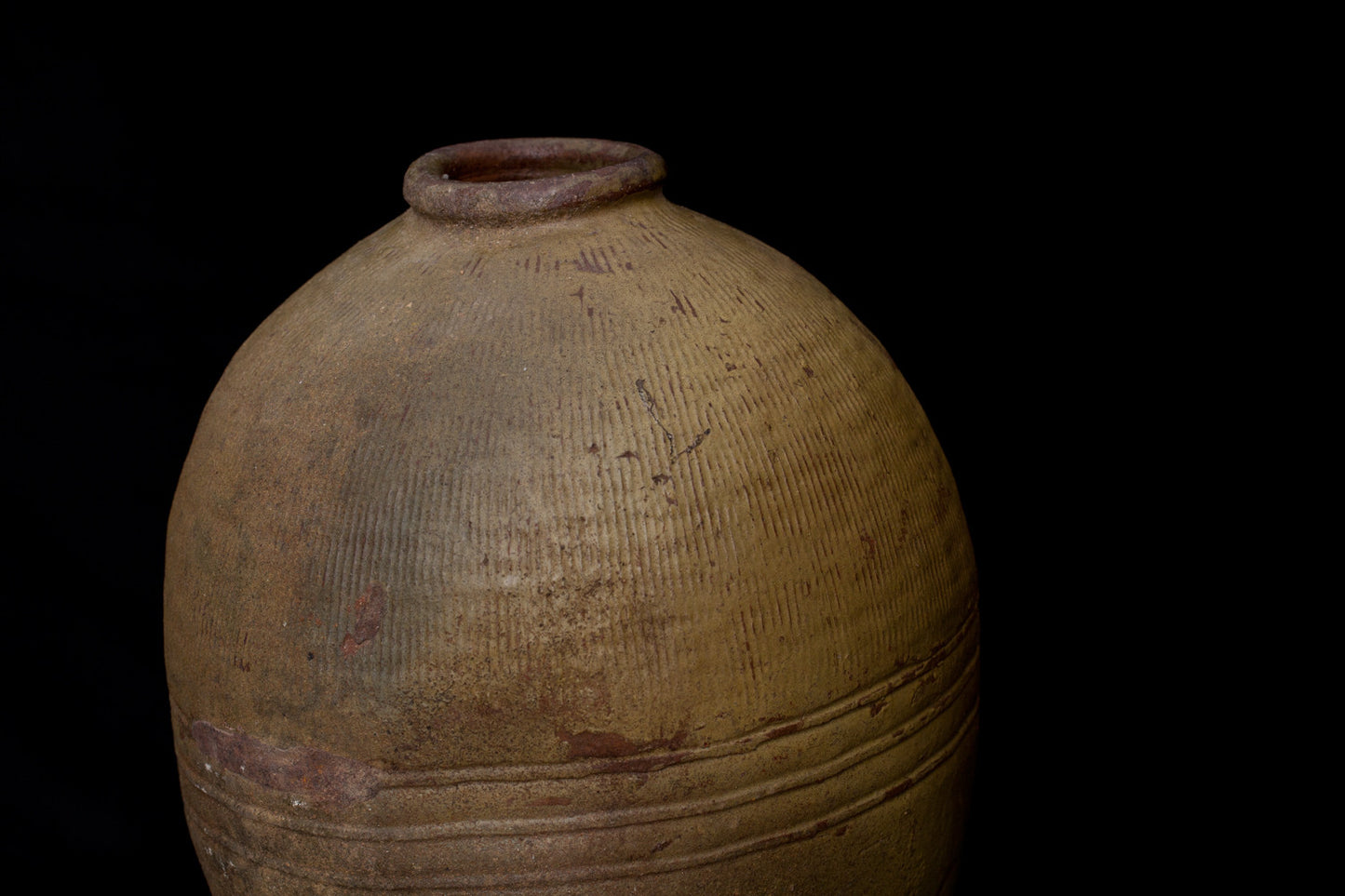 19th Century Large Yellow Thai Jar